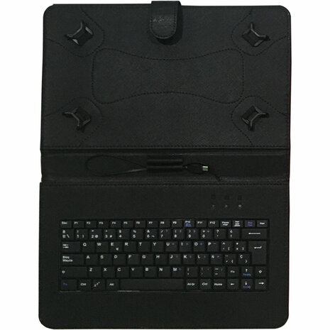 tablethoes Talius CV-3006 Zwart Qwerty Spaans 1