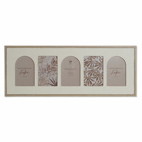 Fotolijsten Home ESPRIT Beige Kristal Hout MDF Scandinavisch 60 X 3 X 34 cm 1
