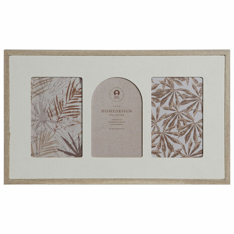 Fotolijsten Home ESPRIT Beige Kristal Hout MDF Scandinavisch 39 X 2 X 24 cm 1