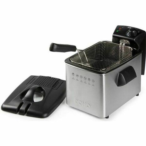 Frituurpan DOMO DO465FR 4 L 3000 W Zilverkleurig Staal 1