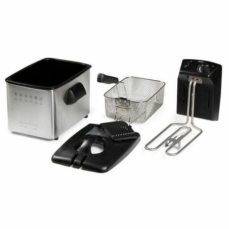 Frituurpan DOMO DO465FR 4 L 3000 W Zilverkleurig Staal 2
