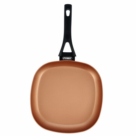 Gladde Grillpan Pyrex Action Vierkant Metaal Ø 28 cm 2