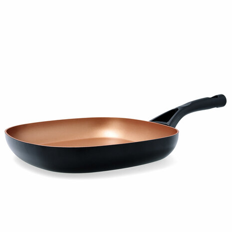 Gladde Grillpan Pyrex Action Vierkant Metaal Ø 28 cm 3
