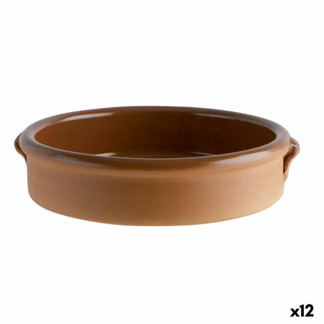 Sauspan Keramisch Bruin (Ø 17 cm) (12 Stuks) 1