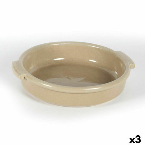 Sauspan Anaflor Keramisch Bruin (Ø 21 cm) (3 Stuks) 1
