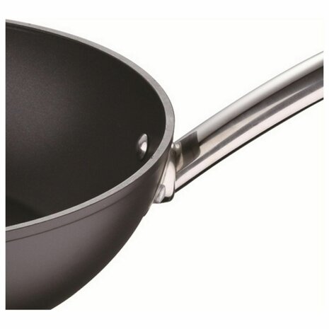 Wokpan Masterpro Zwart Aluminium Gehard aluminium (Ø 28 cm) 1