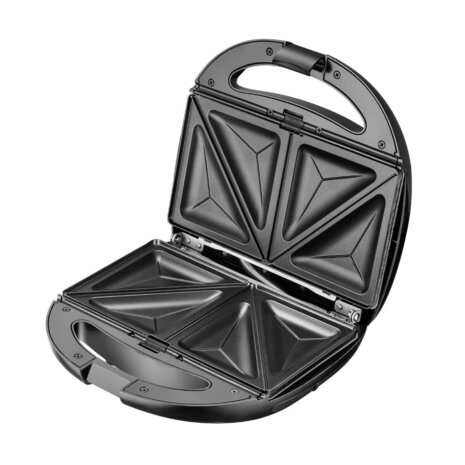 Tosti-ijzer Adler CR 3057 Zwart Zilverkleurig 1200 W 6