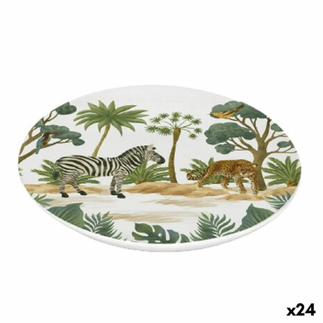 Dessertbord La Mediterránea Sauvage Melamine 20 x 20 x 1,5 cm (24 Stuks) 1