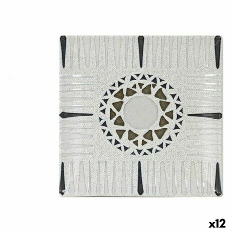 Dessertbord La Mediterránea Barroc 18 x 18 x 2 cm (12 Stuks) (18 cm) 1