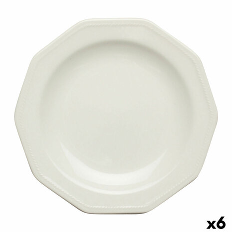 Dessertbord Churchill Artic White Wit Keramisch Porslin Ø 20,5 cm (6 Stuks) 1