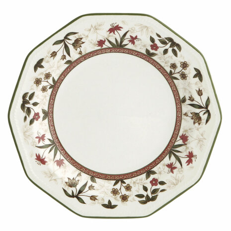 Dessertbord Queen´s By Churchill Assam Gebloemd Keramisch Porslin Ø 20,5 cm (6 Stuks) 4