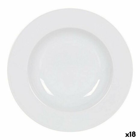 Diep bord La Mediterránea Felit 22 x 22 x 3 cm (18 Stuks) (ø 22,5 cm) 1