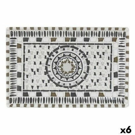 Diep bord La Mediterránea Barroc Rechthoekig 30 x 20 x 2,5 cm (6 Stuks) (30 x 20 cm) 1