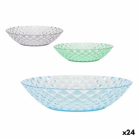 Diep bord La Mediterránea Plastic 20 x 20 x 4,5 cm (24 Stuks) 1