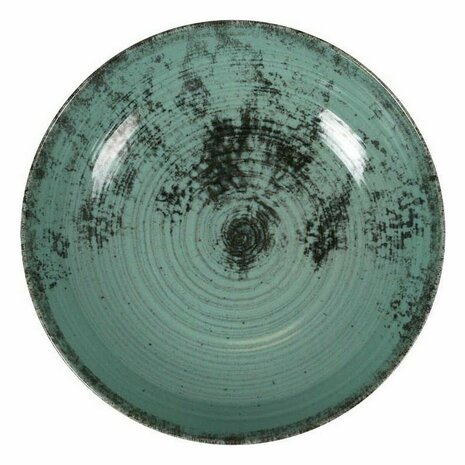 Diep bord La Mediterránea Aspe Turkoois Ø 22,7 x 5 cm (12 Stuks) 2