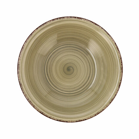 Diep bord Quid Natura Vita Keramisch Groen (ø 21,5 cm) (12 Stuks) 2
