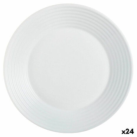 Diep bord Luminarc Harena Wit Glas (Ø 23,5 cm) (24 Stuks) 1
