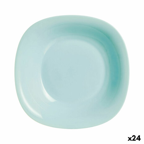 Diep bord Luminarc Carine Turquesa Turkoois Glas Ø 21 cm (24 Stuks) 1