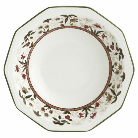 Diep bord Queen´s By Churchill Assam Gebloemd Keramisch Porslin Ø 20,5 cm (6 Stuks) 4