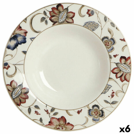 Diep bord Queen´s By Churchill Jacobean Gebloemd Keramisch Porslin 22,8 cm (6 Stuks) 1