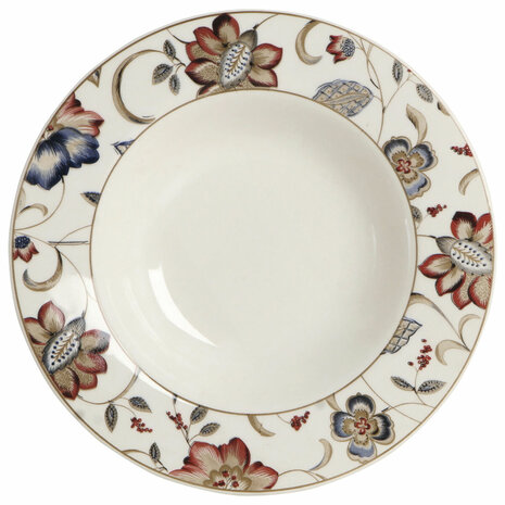 Diep bord Queen´s By Churchill Jacobean Gebloemd Keramisch Porslin 22,8 cm (6 Stuks) 4