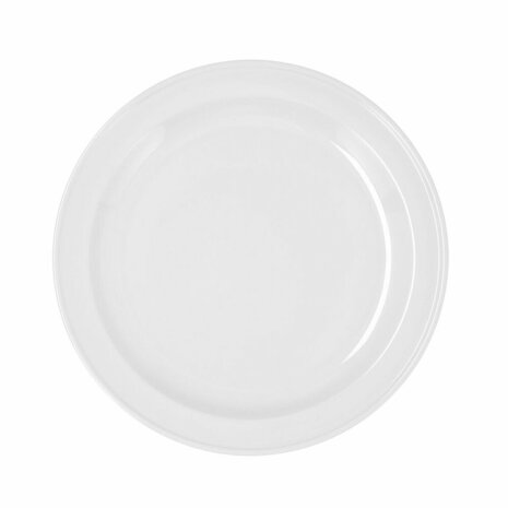 Dinerbord Bidasoa Glacial Ala Estrch Wit Keramisch Ø 26 cm 26 cm (4 Stuks) (Pack 4x) 1