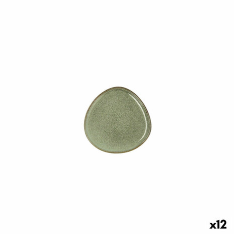 Dinerbord Bidasoa Ikonic Groen Keramisch 11 x 11 cm (12 Stuks) (Pack 12x) 2