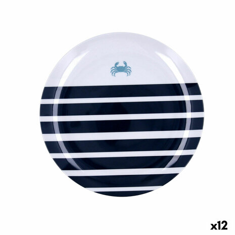 Dinerbord Quid Atlantic Multicolour Bioplastic 25 cm (12 Stuks) 1