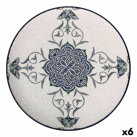 Onderbord La Mediterránea Rosetta Porselein Ø 32,5 cm (6 Stuks) 1