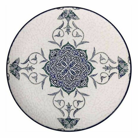 Onderbord La Mediterránea Rosetta Porselein Ø 32,5 cm (6 Stuks) 2