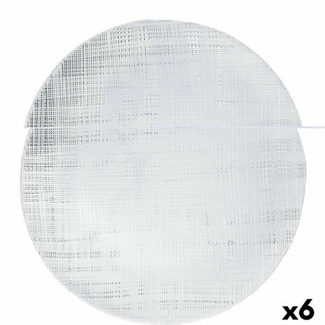 Onderbord Bidasoa Ikonic Transparant Glas Ø 28 cm (6 Stuks) (Pack 6x) 2