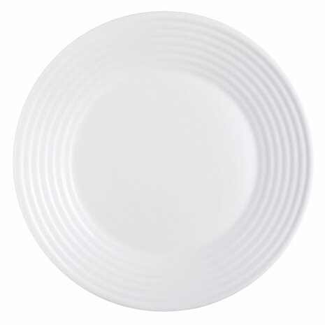 Onderbord Luminarc Harena Wit Glas (Ø 27 cm) (24 Stuks) 2