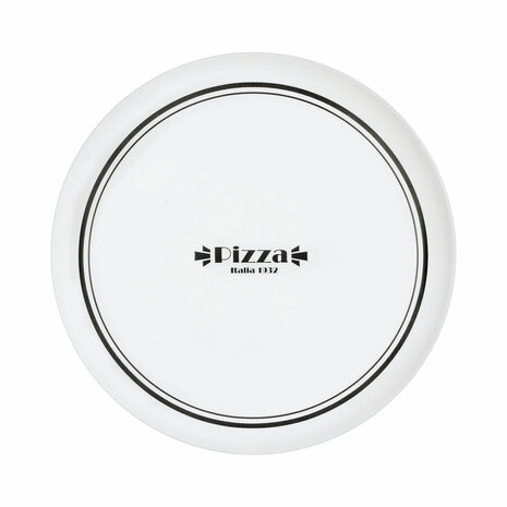 Pizzabord Luminarc Firend&apos;s Time Bistro Wit Zwart Glas Ø 32 cm (12 Stuks) 3