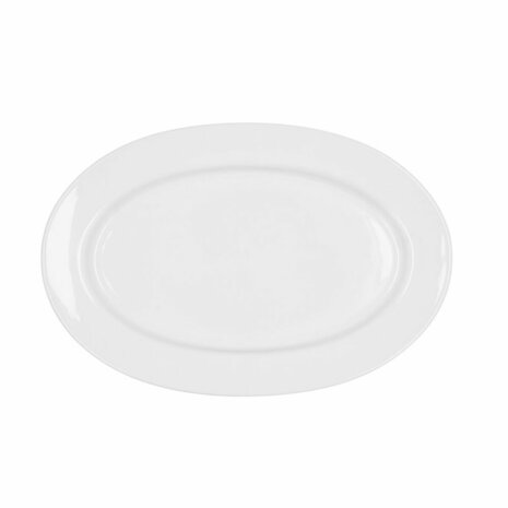 Serveerschaal Bidasoa Glacial Keramisch Wit (32 x 22 cm) (Pack 3x) 1
