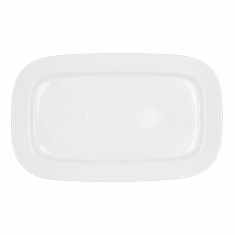 Serveerschaal Bidasoa Glacial Wit Keramisch 36 x 21 cm (3 Stuks) (Pack 3x) 3