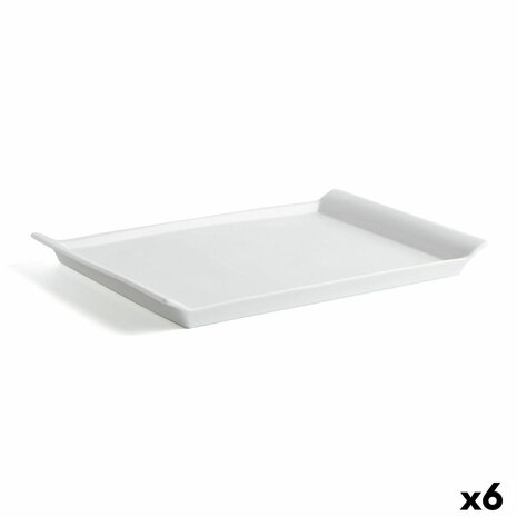 Serveerschaal Quid Gastro Fresh Rechthoekig Keramisch Wit (36 x 25 cm) (6 Stuks) 1