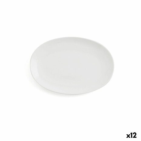 Serveerschaal Ariane Vital Coupe Ovalen Wit Keramisch Ø 21 cm (12 Stuks) 1