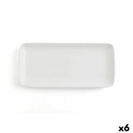 Serveerschaal Ariane Vital Coupe Rechthoekig Keramisch Wit (36 x 16,5 cm) (6 Stuks) 1