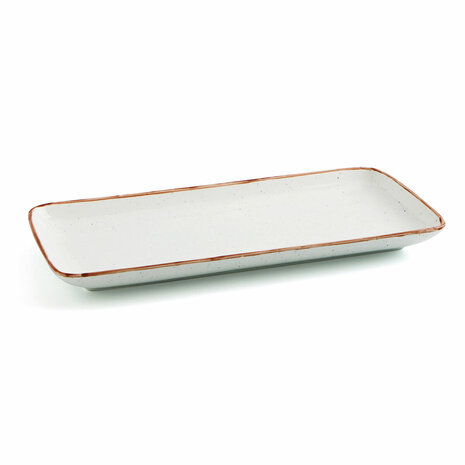 Serveerschaal Ariane Terra Rechthoekig Keramisch Beige (28 x 14 cm) (6 Stuks) 3