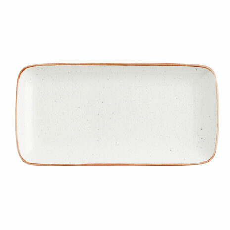 Serveerschaal Ariane Terra Rechthoekig Keramisch Beige (28 x 14 cm) (6 Stuks) 4