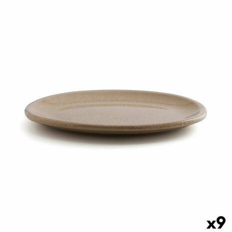 Serveerschaal Anaflor Vulcano Beige Keramisch 33 x 25 cm (9 Stuks) 1