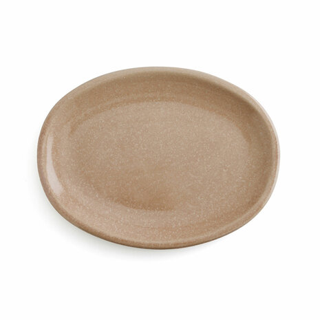 Serveerschaal Anaflor Vulcano Beige Keramisch 33 x 25 cm (9 Stuks) 2