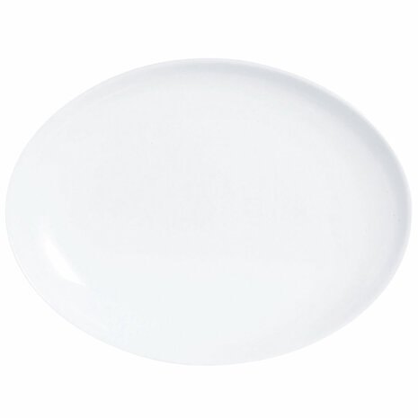 Serveerschaal Luminarc Diwali Ovalen Wit Glas (33 x 25 cm) (12 Stuks) 2