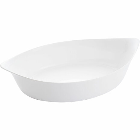 Serveerschaal Luminarc Smart Cuisine Ovalen Wit Glas 6 Stuks 38 x 22 cm 2