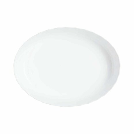 Serveerschaal Luminarc Trianon Ovalen Wit Glas 31 x 24 cm (6 Stuks) 3