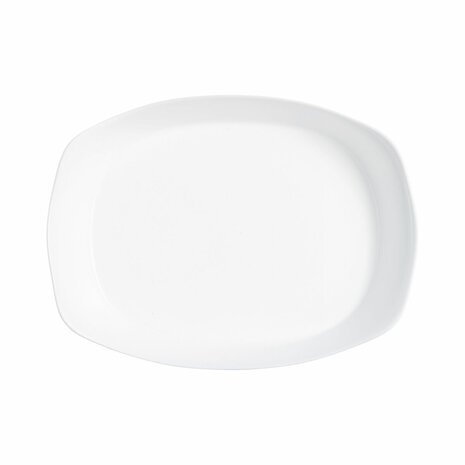 Serveerschaal Luminarc Smart Cuisine Rechthoekig Wit Glas 38 x 27 cm (6 Stuks) 3