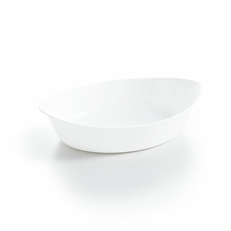 Serveerschaal Luminarc Smart Cuisine Ovalen Wit Glas 25 x 15 cm (6 Stuks) 2