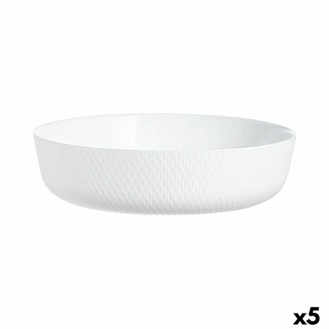 Serveerschaal Luminarc Smart Cuisine Wit Glas Ø 26 cm (5 Stuks) 1