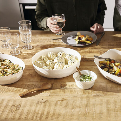 Serveerschaal Luminarc Smart Cuisine Wit Glas Ø 26 cm (5 Stuks) 4