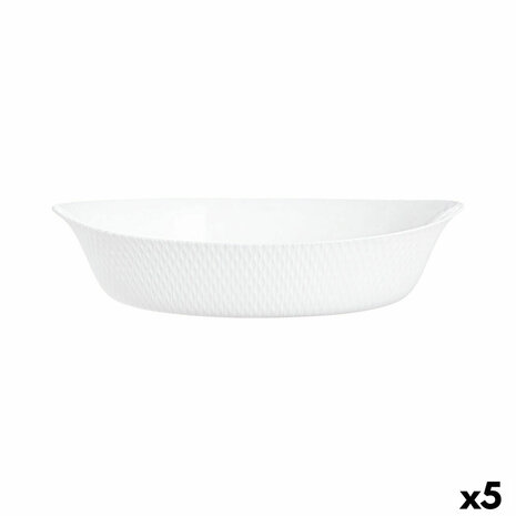 Serveerschaal Luminarc Smart Cuisine 32 x 20 cm Wit Glas (6 Stuks) 1